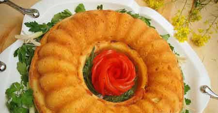 کیک گوشتیک غذای شیک برای مهمانان