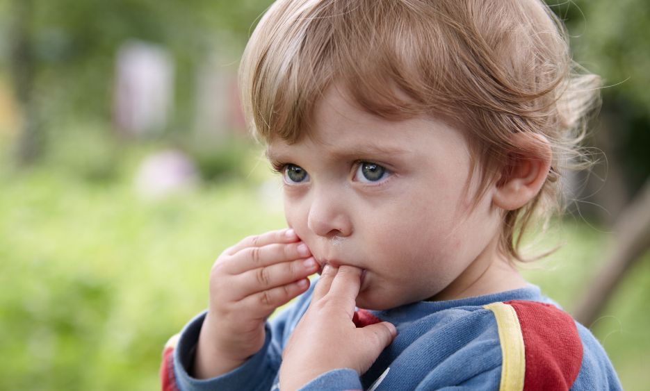 دلیل مکیدن انگشت در کودکان چیست؟ مکیدن انگشت در کودکان یک رفتار طبیعی و غریزی است که اغلب از بدو تولد شروع می شود و معمولا تا سن 4 سالگی ادامه می یابد. این رفتار معمولاً به عنوان یک راه برای کسب آرامش و تسکین استرس و اضطراب انجام می شود. در برخی موارد، مکیدن انگشت می تواند به یک عادت تبدیل شود که تا دوران بزرگسالی ادامه یابد. این عادت می تواند عوارضی مانند مشکلات دندانی، گفتاری و روانی ایجاد کند. دلایل مختلفی برای مکیدن انگشت در کودکان وجود دارد. برخی از این دلایل عبارتند از: آرامش و تسکین: مکیدن انگشت می تواند یک راه برای کسب آرامش و تسکین استرس و اضطراب باشد. کودکانی که در محیط های پراسترس زندگی می کنند یا از مشکلات خواب رنج می برند، ممکن است بیشتر به مکیدن انگشت روی بیاورند. تغذیه: مکیدن انگشت می تواند یک رفتار باقی مانده از دوران شیرخوارگی باشد. نوزادان هنگام مکیدن انگشت، نوعی رضایت و آرامش را تجربه می کنند که می تواند در دوران کودکی نیز ادامه یابد. عادت: در برخی موارد، مکیدن انگشت می تواند به یک عادت تبدیل شود که بدون هیچ دلیل خاصی انجام می شود. این عادت معمولاً در دوران کودکی آغاز می شود و تا دوران بزرگسالی ادامه می یابد. عوارض مکیدن انگشت بر حسب سن عوارض مکیدن انگشت در کودکان بسته به سن آنها متفاوت است. کودکان زیر 3 سال: مکیدن انگشت در کودکان زیر 3 سال معمولاً مشکلی ایجاد نمی کند. با این حال، اگر این عادت تا سنین بالاتر ادامه یابد، می تواند باعث مشکلات دندانی و گفتاری شود. کودکان 3 تا 6 سال: مکیدن انگشت در کودکان 3 تا 6 سال می تواند باعث مشکلات دندانی و گفتاری شود. در این سنین، والدین باید به کودک کمک کنند تا این عادت را ترک کند. کودکان بالای 6 سال: مکیدن انگشت در کودکان بالای 6 سال می تواند باعث مشکلات دندانی، گفتاری و روانی شود. در این سنین، والدین باید با پزشک یا متخصص بهداشت روان مشورت کنند تا کودک را در ترک این عادت کمک کند. چند راهكار مهم برای ترک عادت مكیدن انگشت در کودکان در ادامه چند راهکار مهم برای ترک عادت مکیدن انگشت در کودکان آورده شده است: صبر داشته باشید ترک عادت مکیدن انگشت زمان می برد. انتظار نداشته باشید که کودک شما به سرعت این عادت را ترک کند. ممکن است چند هفته یا حتی چند ماه طول بکشد تا کودک شما بتواند این عادت را به طور کامل ترک کند. بنابراین فریاد کشیدن بابت اینکه کودکتان این کار را انجام ندهد کار درستی نیست و سبب همکاری او نمی شود. به کودک خود انگیزه دهید به کودک خود بگویید که چرا ترک مکیدن انگشت برای او مفید است. برای مثال، می توانید به او بگویید که دندان هایش سالم تر می شود یا می تواند بهتر حرف بزند. همچنین می توانید به او قول دهید که اگر این عادت را ترک کند، به او یک هدیه یا جایزه بدهید. راهکارهای جایگزین ارائه دهید به کودک خود راهکارهای جایگزینی برای مکیدن انگشت ارائه دهید. برای مثال، می توانید به او یک پستانک یا عروسک بدهید. به طور کلی شما نمی توانید 100% حواس کودک را پرت کنید و بنابراین بهتر است از روش های دیگری همچون نقاشی، بازی با اسباب بازی ها و... استفاده کنید. حواس کودک را پرت کنید هنگامی که کودک شما شروع به مکیدن انگشت می کند، توجه او را به چیز دیگری پرت کنید. برای مثال، می توانید با او بازی کنید یا یک کتاب برای او بخوانید. استفاده از محافظ انگشت جهت جلوگیری از مکیدن انگشت توسط کودکان گارد ها و ابزار های محافظتی مختلفی طراحی شده اند که کمک شایانی به والدین می کنند. همچنین بهتر است با دندان پزشک راجب این محافظ ها و یا راهکار هایی که ممکن است ارائه دهد مشورت کنید. مشورت با پزشک برای ترک عادت مکیدن انگشت توسط کودکان می توانید به پزشک یا متخصص دندانپزشک مراجعه کنید و پزشک از طریق صحبت کردن بهترین روش ترک مکیدن انگشت را به شما پیشنهاد دهد. توجه به زمان های مکیدن انگشت به زمان های مکیدن انگشت توسط کودکتان توجه کنید؛ اگر کودتان فقط قبل خواب انگشت خود را بمکد نشان دهنده این است که به روشی آرامبخش نیاز دارد یا اگر متوجه شدید در مواقعی که استرس یا اظطراب دارد این کار را انجام می دهد می توانید روش های برای کنترل استرس و اظطراب به او آموزش دهید. استفاده از لاک تلخ برای جلوگیری از مکیدن انگشت با اینکه پزشکان استفاده از این روش را توصیه نمی کنند اما استفاده از لاک تلخ برای جلوگیری از مکیدن انگشت یکی از روش های مرسوم برای مقابله با این عادت می باشد. این لاک حاوی یک ماده تلخ به نام دناتونیوم بنزوات است که باعث ایجاد احساس ناخوشایند در دهان می شود و کودکان آن را دوست ندارند. مکیدن انگشت شست تا چه سنی طول میکشد ؟ عادت مکیدن انکشت در کوکان در زمان نوزادی آغاز شده و تا سنین بین 2 تاغ 4 سالگی ادامه پیدا می کند و به مرور زمان و با بزرگ تر شدن کاهش می یابد اما اگر کودکی بعد از 4 سالگی هم این کار را ادامه دهد والدین باید او را از این کار منع کنند تا سبب آسیب های دهانی همانند مشکل در رویش دندان ها نشود. آیا مکیدن انگشت روی دندان های کودک تاثیر میگذارد ؟ مکیدن انگشت در کودکان سبب فشار به آرواره های بالایی و نازک شدن آنها و در نتیجه تغییر شکل دندان های او می شود. همچنین ایجاد فاصله بین فک بالا و پایین هنگام جفت شدن دندان ها یکی دیگر از عوارض جدی مکیدن انگشت در سنین بالا می باشد. آیا مکیدن انگشت کودک من طبیعی است؟ بله، مکیدن انگشت در کودکان طبیعی است. این یک رفتار غریزی است که اغلب از بدو تولد شروع می شود و تا سنین 2 یا 3 سالگی ادامه می یابد. مکیدن انگشت می تواند به کودک کمک کند تا احساس آرامش و امنیت کند. همچنین می تواند راهی برای کسب لذت و تسکین استرس باشد. آیا مکیدن انگشت نشانه ای از مشکل در کودک است؟ دلیل مکیدن انگشت در کودکان چیست؟